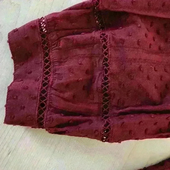 Talbots swiss dot long sleeve blouse size medium - Picture 7 of 8